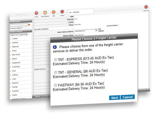 Users Choose the Freight Carrier for an Order