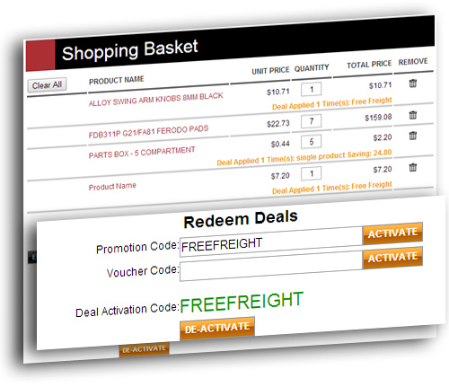 Product deals activation codes