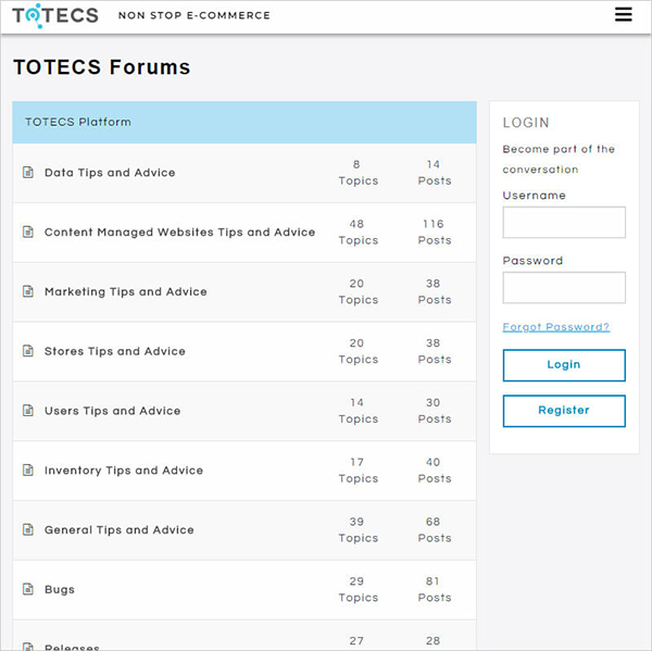 TOTECS Forums